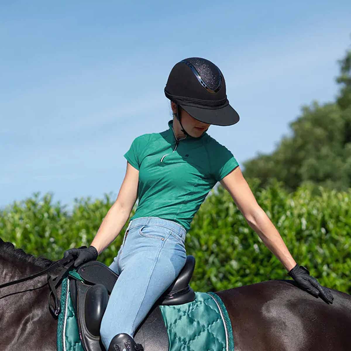【未使用】intrepidintl サンバイザー ブラック レディース 乗馬 馬術 Amazon.co.jp: 乗馬 ヘルメット ヘルメット用 サンバイザー ブラック